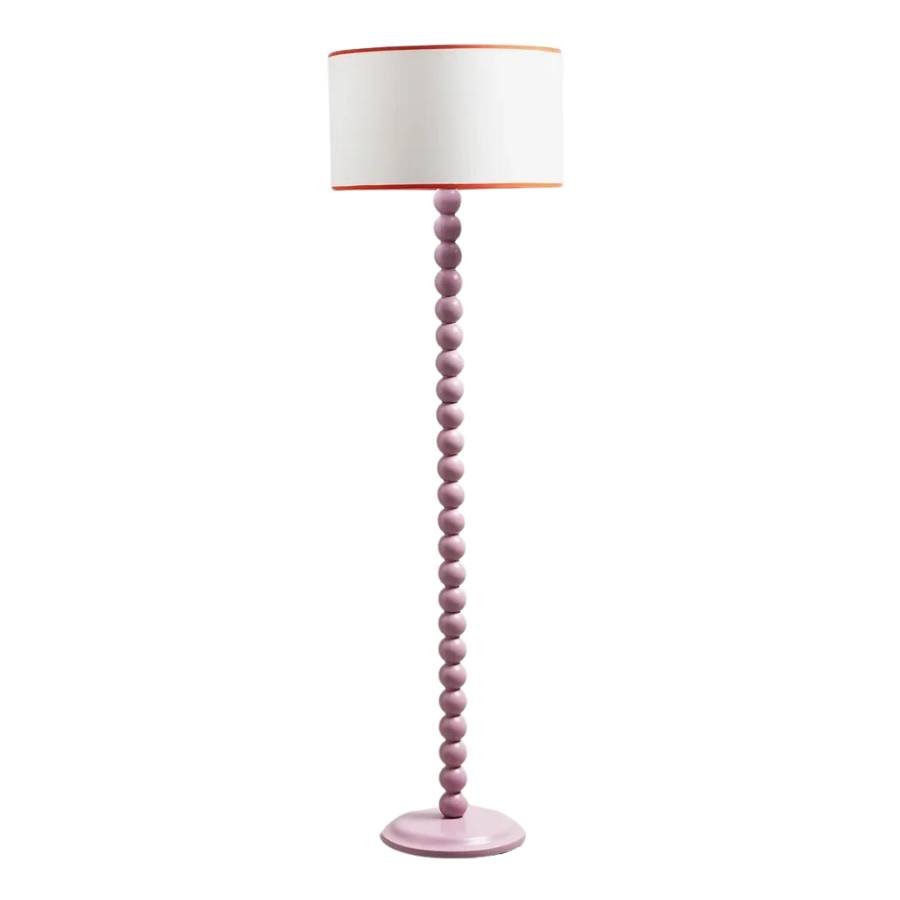 Lilac Wooden Floor Lamp
